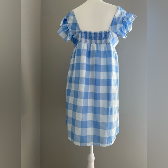 Entro Blue gingham dress, new w/ tags - Picture 2 of 3
